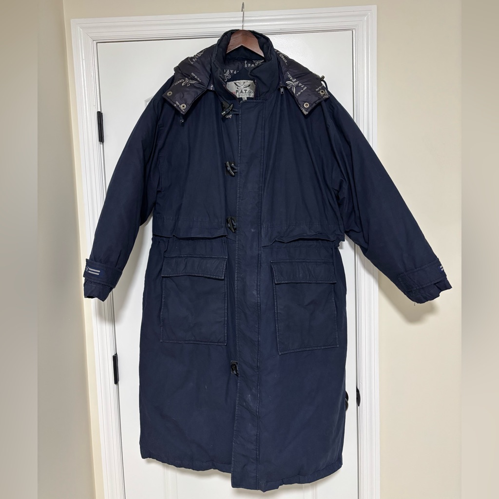 Womens Vintage Down Feather Long Winter Coat  Triple FAT Goose Coat